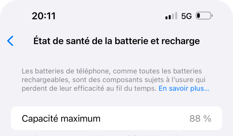 Batterie & Charge